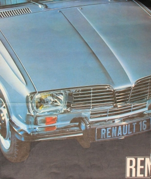 Renault 16 Modelprogram 1965 "Sachlich, kuehn, dynamisch" Carbrochure (5478)